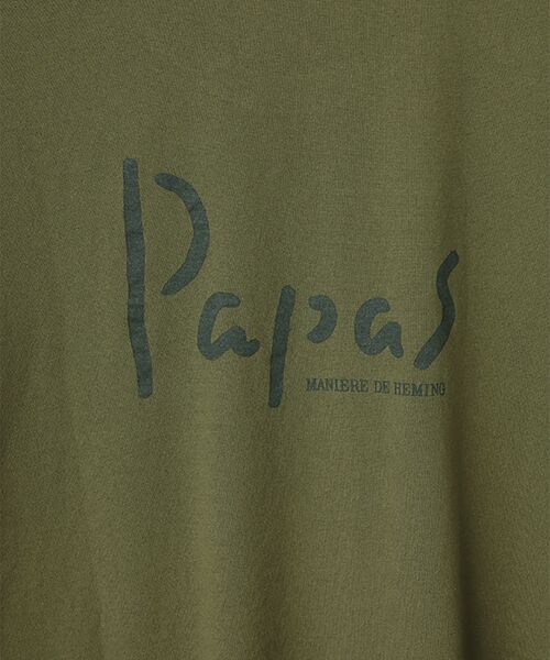 PAPAS / パパス Tシャツ | 【新定番】40/2甘撚天竺 ロゴTシャツ | 詳細13