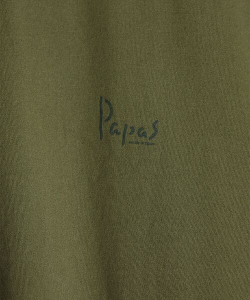 PAPAS / パパス Tシャツ | 【新定番】40/2甘撚天竺 ロゴTシャツ | 詳細14