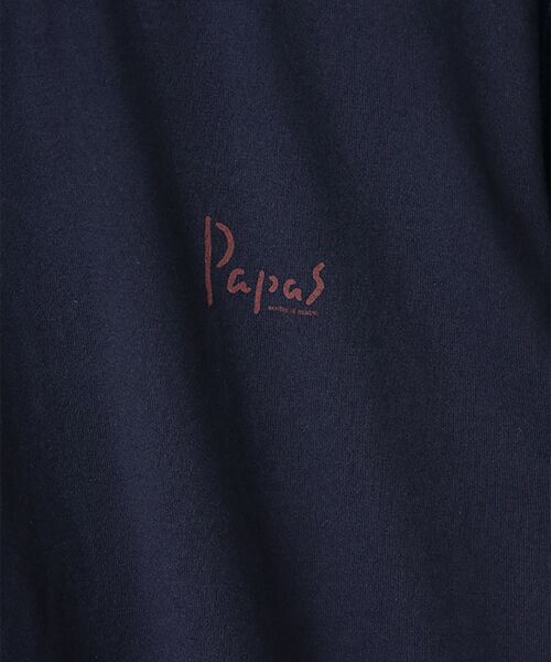 PAPAS / パパス Tシャツ | 【新定番】40/2甘撚天竺 ロゴTシャツ | 詳細16