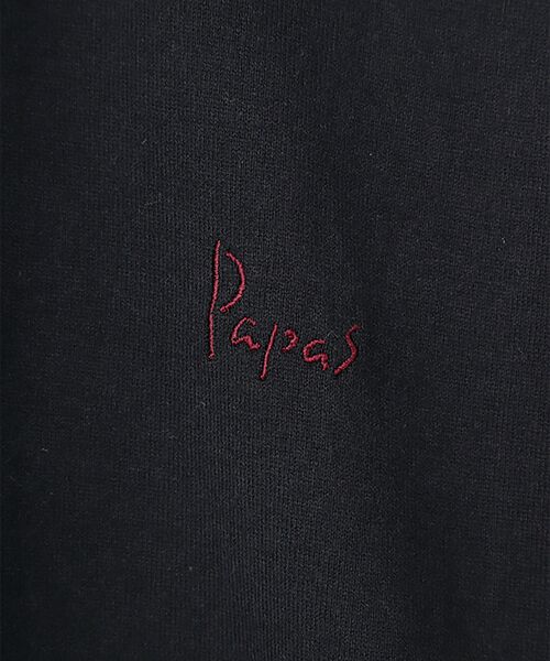 PAPAS / パパス Tシャツ | 【新定番】40/2甘撚天竺 ヘンリーネックTシャツ | 詳細1