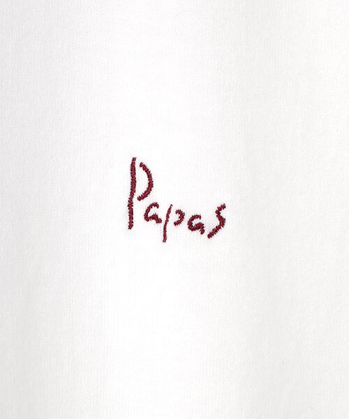 PAPAS / パパス Tシャツ | 【新定番】40/2甘撚天竺 ヘンリーネックTシャツ | 詳細2