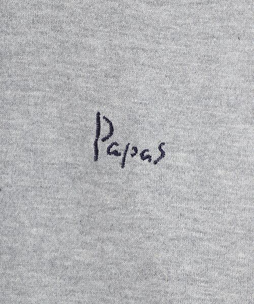 PAPAS / パパス Tシャツ | 【新定番】40/2甘撚天竺 ヘンリーネックTシャツ | 詳細3