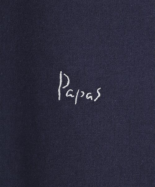 PAPAS / パパス Tシャツ | 【新定番】40/2甘撚天竺 ヘンリーネックTシャツ | 詳細11