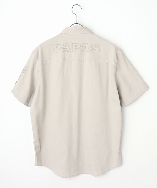 PAPAS / パパス その他トップス | モンサンミッシェルデニム 半袖シャツ型ブルゾン | 詳細1