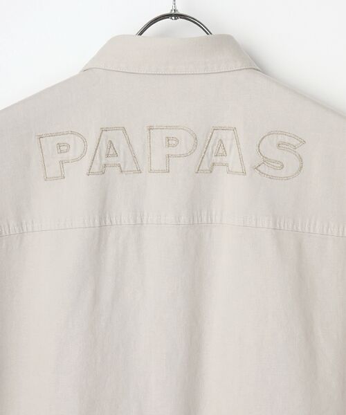 PAPAS / パパス その他トップス | モンサンミッシェルデニム 半袖シャツ型ブルゾン | 詳細4