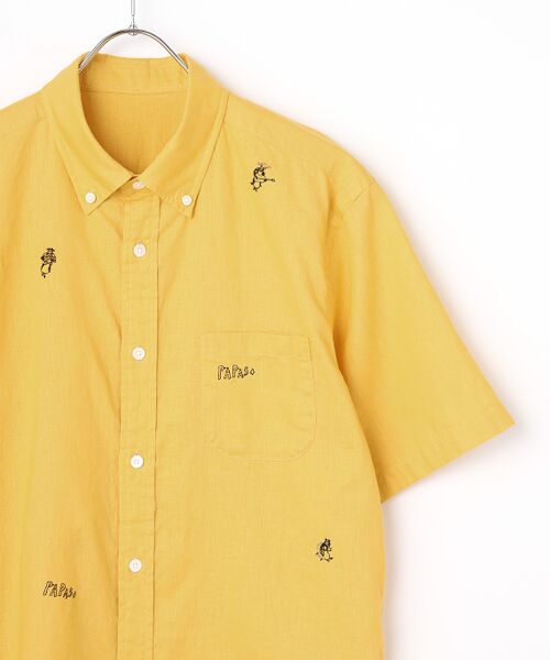 PAPAS / パパス シャツ・ブラウス | 綿麻シーチング刺繍シャツ | 詳細3