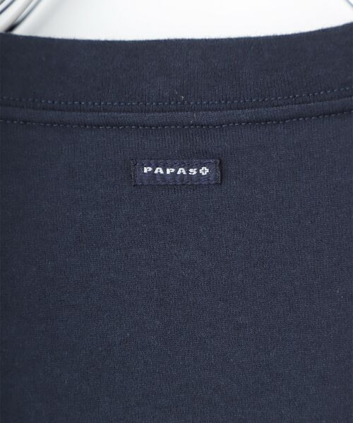 PAPAS / パパス Tシャツ | 40/2モダン天竺 ペンギンプリントTシャツ | 詳細5