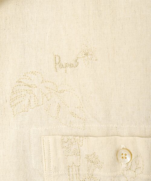 PAPAS / パパス シャツ・ブラウス | 綿麻シャンブレー刺繍シャツ【HAWAIIAN】 | 詳細9
