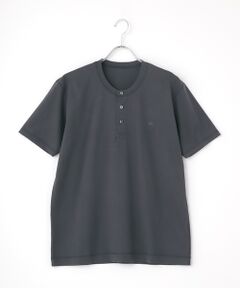 バランサーキュラー天竺ヘンリーネックTシャツ