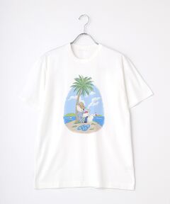 40/2甘撚天竺Tシャツ【ビーチベア】