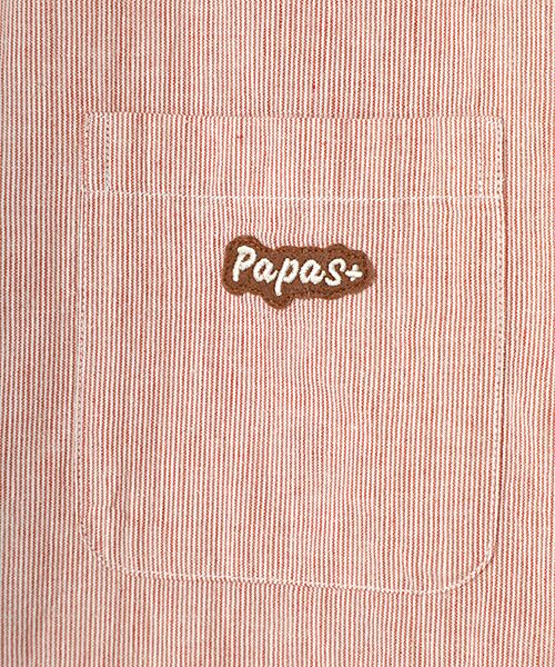 PAPAS / パパス シャツ・ブラウス | 綿麻平織パッチポケットシャツ | 詳細5