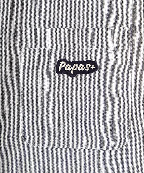 PAPAS / パパス シャツ・ブラウス | 綿麻平織パッチポケットシャツ | 詳細6