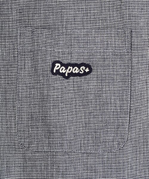 PAPAS / パパス シャツ・ブラウス | 綿麻平織パッチポケットシャツ | 詳細7