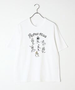 天竺プリントTシャツ