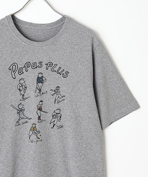 PAPAS / パパス Tシャツ | 天竺プリントTシャツ | 詳細4