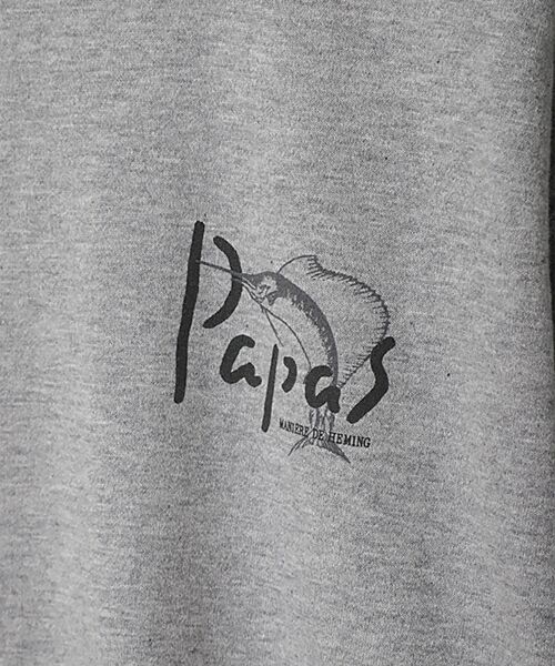 PAPAS / パパス Tシャツ | 【定番】40/2甘撚天竺長袖Tシャツ | 詳細8