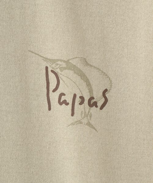 PAPAS / パパス Tシャツ | 30/2スーピマ甘撚り天竺プリントTシャツ【江ノ電路線図】 | 詳細4