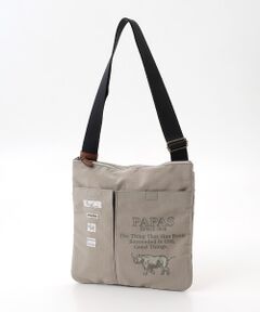 PAPAS / パパス ショルダーバッグ | ナイロンショルダーバッグ【ロゴ＋サイ】