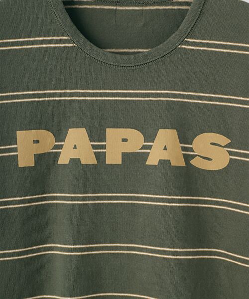 PAPAS / パパス Tシャツ | 16/2BDボーダーTシャツ | 詳細6