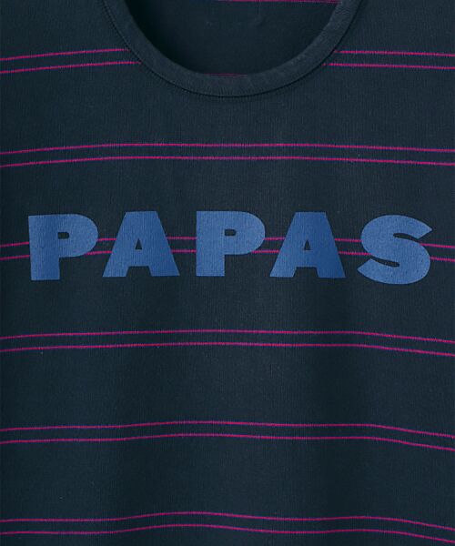 PAPAS / パパス Tシャツ | 16/2BDボーダーTシャツ | 詳細7