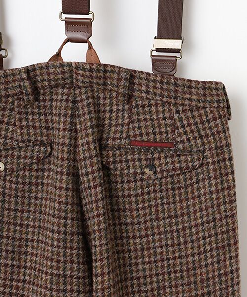 PAPAS / パパス その他パンツ | 【HARRIS TWEED】サスペンダー付き2タックパンツ | 詳細4