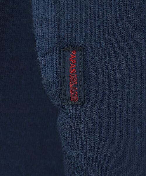 PAPAS / パパス パーカー | 裏ボーダー裏毛パーカー | 詳細8