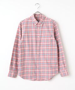 PAPAS / パパス シャツ・ブラウス | ビエラ起毛チェック背タックシャツ