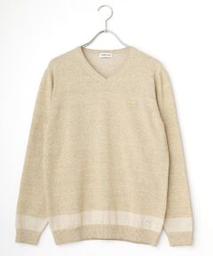 【薄手】 パパス PAPAS Vネック ニット カーディガン マスタード メンズ PAPAS / パパス （メンズ） ニット・セーター | ファッション
