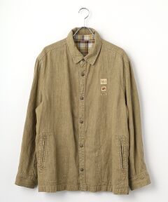 PAPAS / パパス ブルゾン | 10ozリネンデニム シャツ型ブルゾン