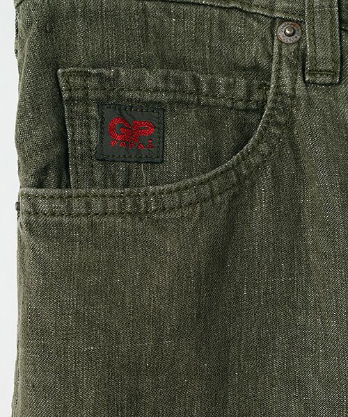 PAPAS / パパス デニムパンツ | 10ozリネンデニム 5Pパンツ | 詳細1