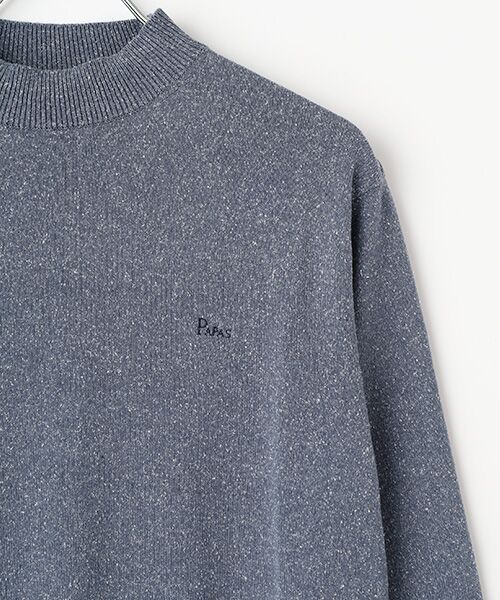 PAPAS / パパス ニット・セーター | シルク天竺12G ハイネックセーター | 詳細3