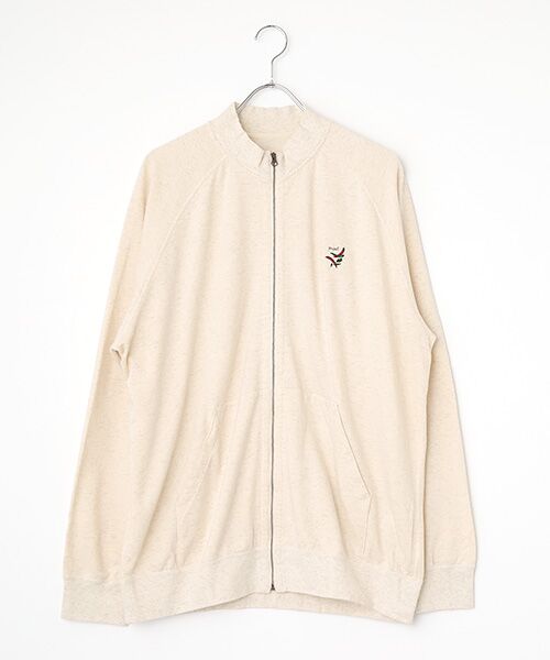 PAPAS/パパス KKヴィンテージ トビ裏毛ブルゾン ＴＯＰオートミール LL