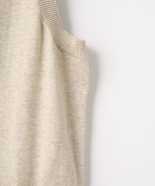 PAPAS / パパス ベスト | コットンメランジ天竺16G ベスト | 詳細3