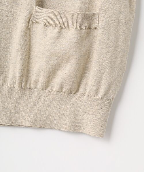 PAPAS / パパス ベスト | コットンメランジ天竺16G ベスト | 詳細4