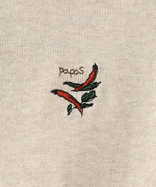 PAPAS / パパス ベスト | コットンメランジ天竺16G ベスト | 詳細6