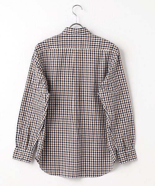 PAPAS / パパス シャツ・ブラウス | 綿麻交織ギンガムチェックシャツ | 詳細1