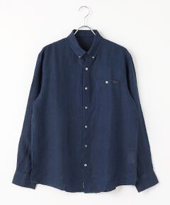 リネンシャンブレー ボタンダウンシャツ