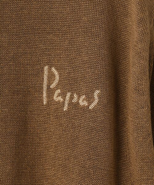 PAPAS / パパス ブルゾン | ユーロリネン天竺10G ニットブルゾン | 詳細10