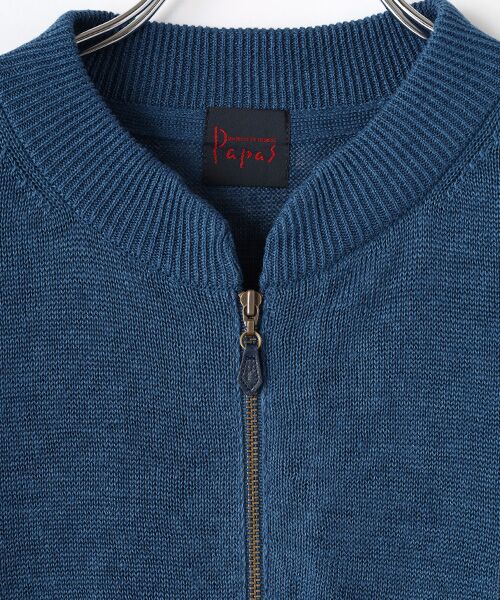 PAPAS / パパス ブルゾン | ユーロリネン天竺10G ニットブルゾン | 詳細1