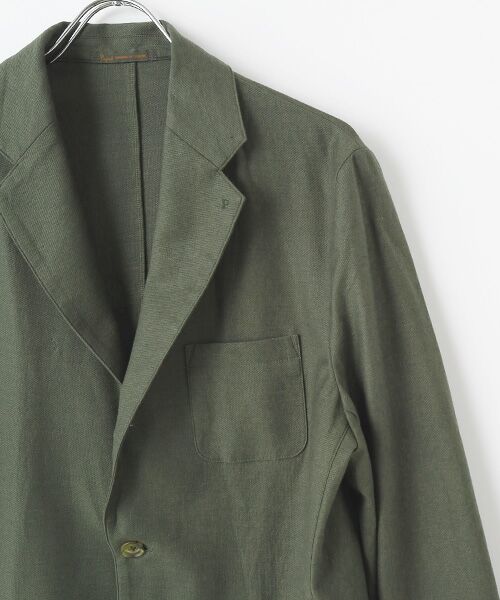 PAPAS / パパス テーラードジャケット | コットン/ラミー/ナイロン カットソージャケット | 詳細2