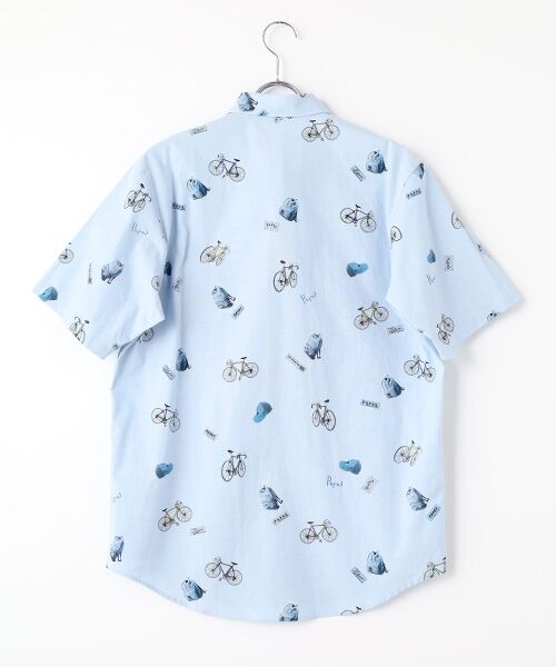 PAPAS / パパス シャツ・ブラウス | ダンガリープリントシャツ【CYCLING】 | 詳細3