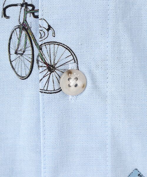 PAPAS / パパス シャツ・ブラウス | ダンガリープリントシャツ【CYCLING】 | 詳細6