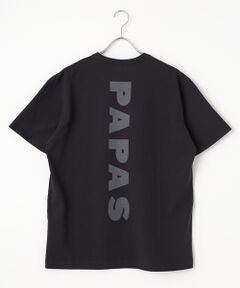 PAPAS / パパス Tシャツ | 鹿の子中白染め加工 PAPASロゴTシャツ