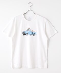 甘撚天竺 プリントTシャツ【ピックアップトラック】