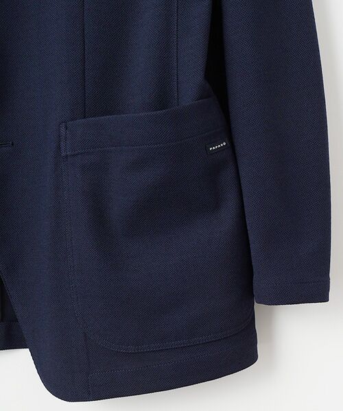 PAPAS / パパス テーラードジャケット | リネンライクポリエステル鹿の子 ジャケット | 詳細3