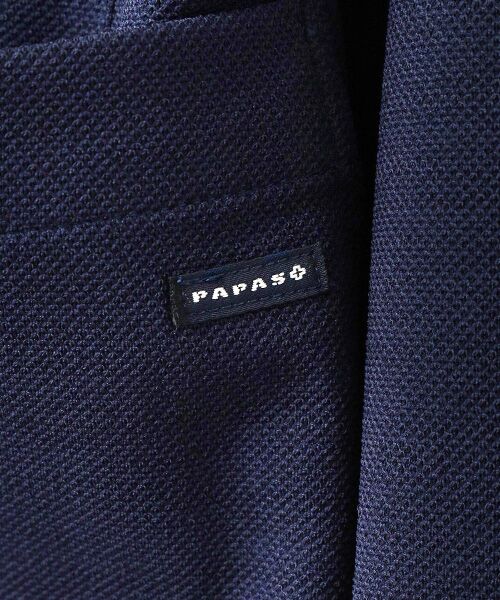 PAPAS / パパス テーラードジャケット | リネンライクポリエステル鹿の子 ジャケット | 詳細6