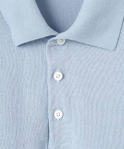 PAPAS / パパス ポロシャツ | コットン/ポリエステル16G ニットポロシャツ | 詳細8