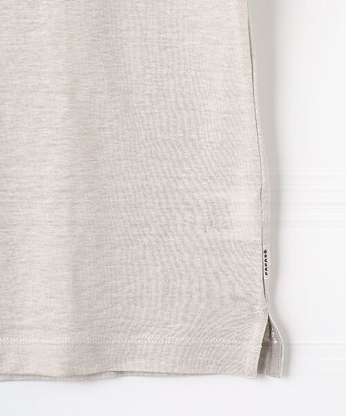 PAPAS / パパス ポロシャツ | ウォッシャブルリネンプレーテイング ポロシャツ | 詳細3