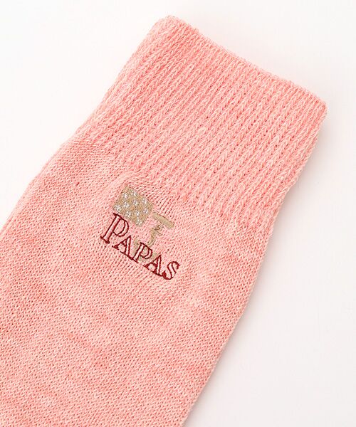 PAPAS / パパス ソックス | リネンソックス【イカリ＋ロゴ】 | 詳細1
