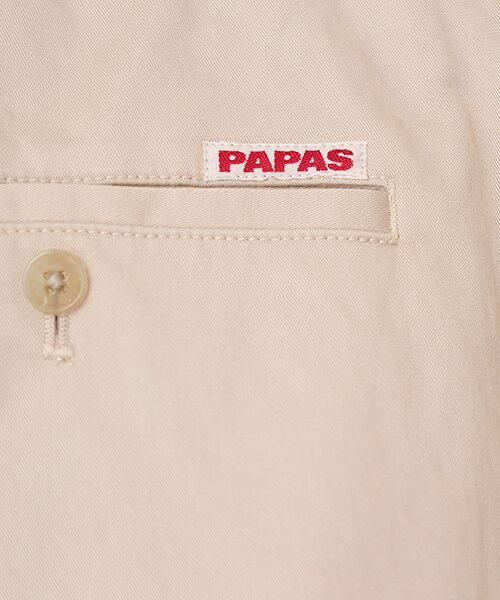 PAPAS / パパス その他パンツ | コットンリネンギャバストレッチ イージーパンツ | 詳細1